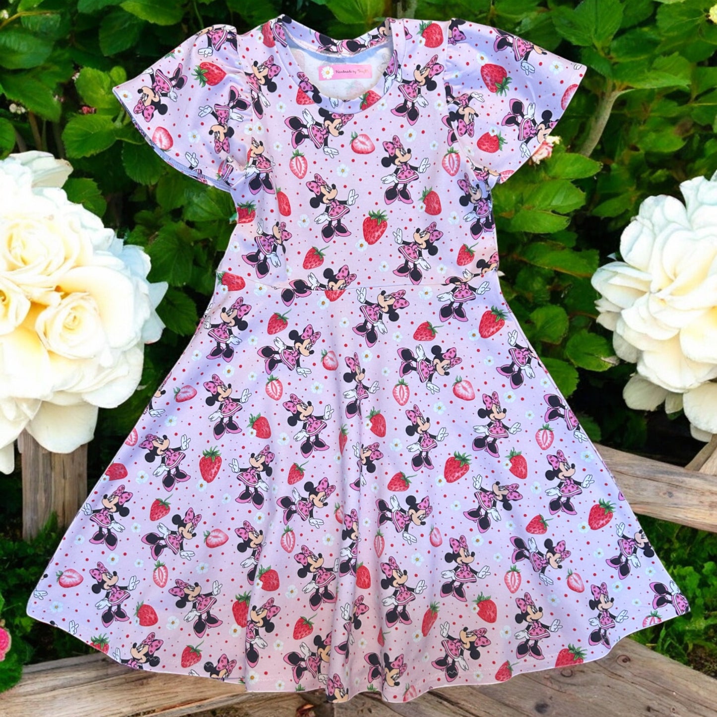 Strawberry Mouse Dress -Size 7