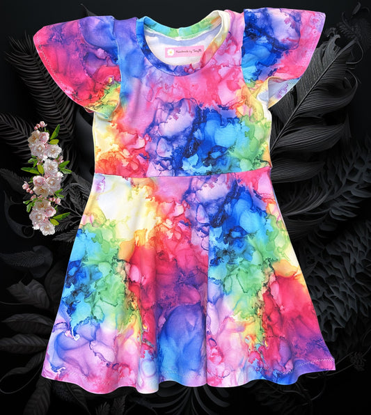 Water Colours Dress - Size 3