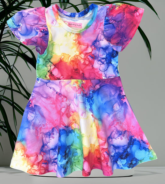 Water Colours Dress - Size 2