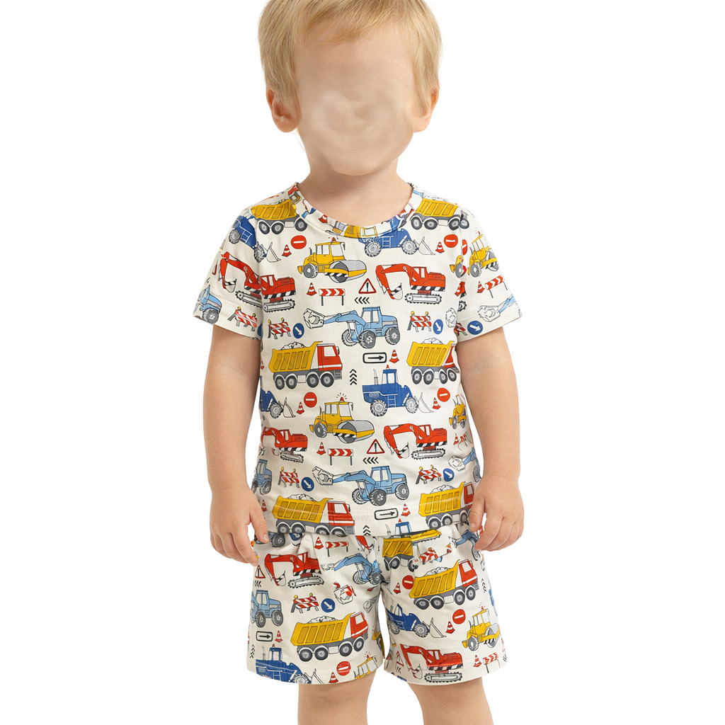 (1553) Trucks T-Shirt & Shorts Set - Size 4