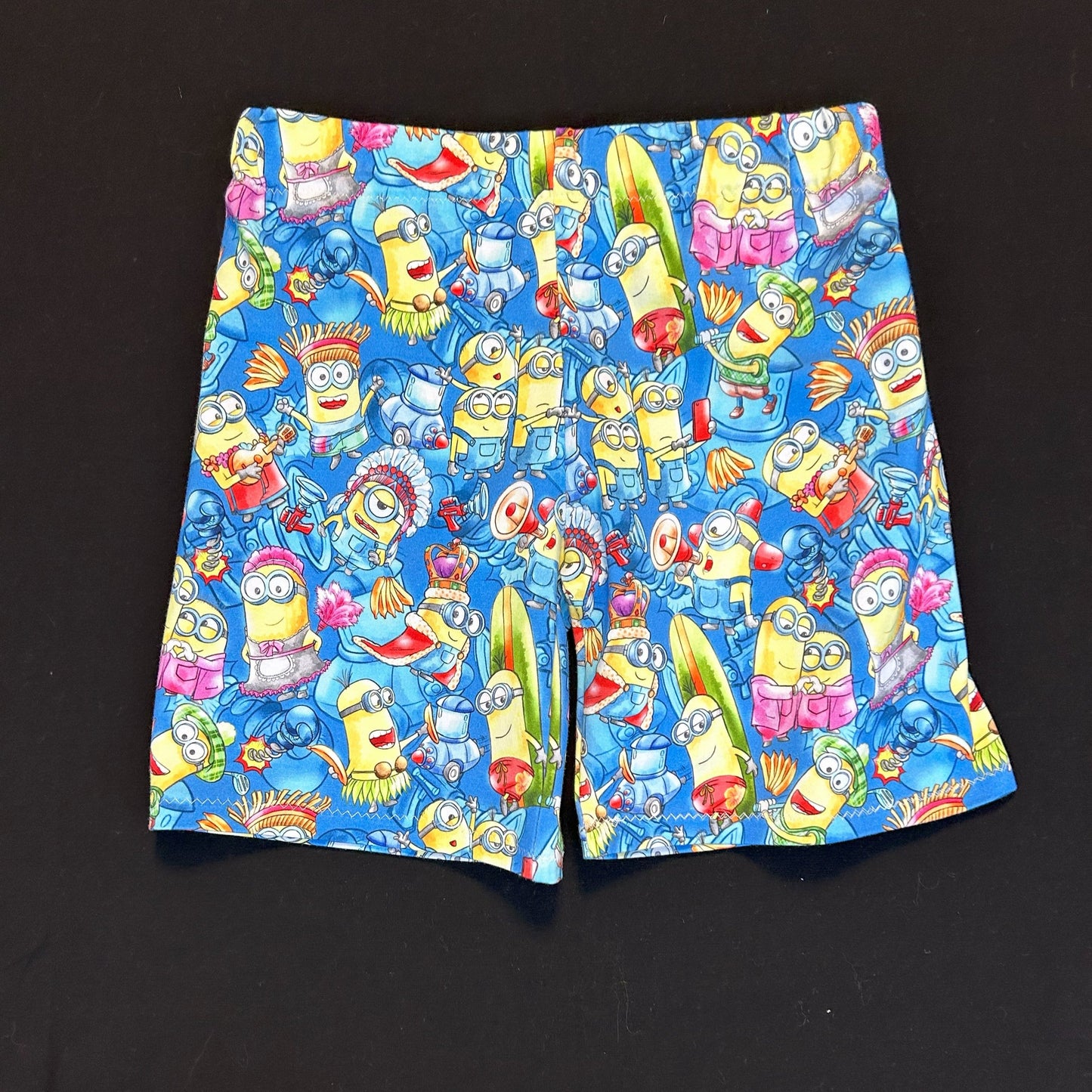 Yellow character kids outfit – size 4
Handmade cartoon T shirt and shorts set