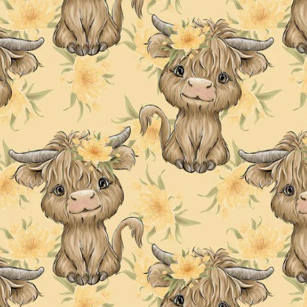 (1402) Highland Cow Dress - Size 6